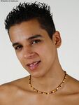 Handsome gay Latino Rafael strokes his uncunt dick and cums
