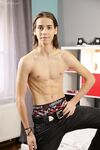 Adorable gay boy Jake Olsen unveils his lean body and shows
