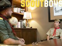 Skinny twink Scout Jack gets stripped & fingered by DILF